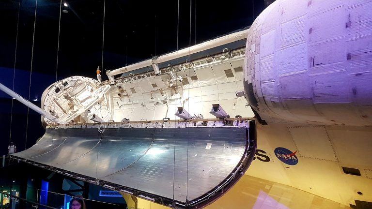 Intérieur de la fusée au Kennedy space center