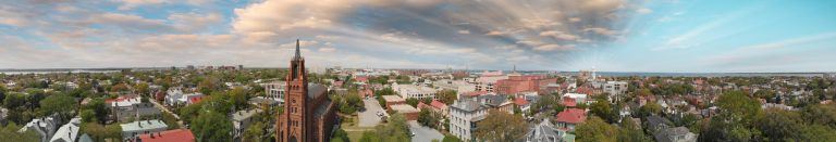 Savannah vue aerienne skyline