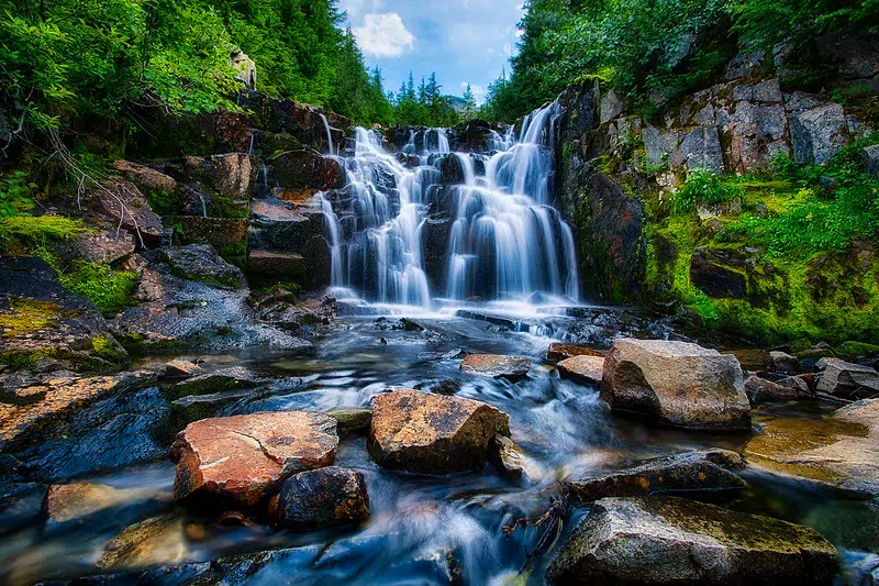 cascade du parc national Mont Rainier