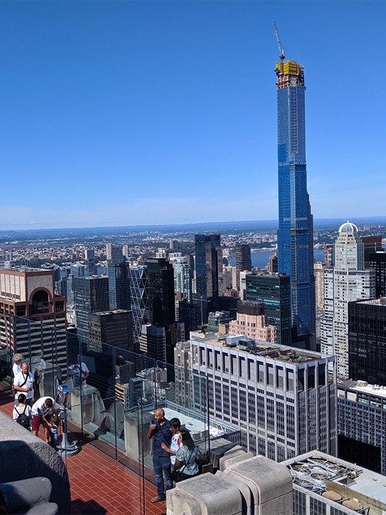 Plateforme observatoire du Top of the Rock