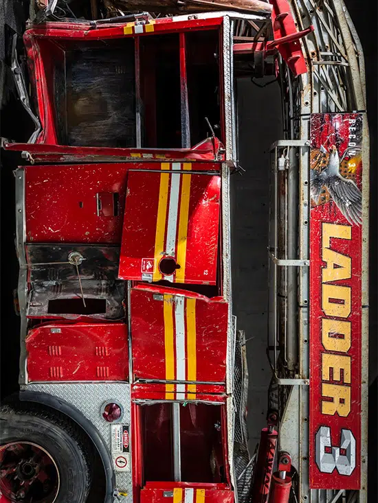 Camion de pompier détruit le 11 septembre 2001
