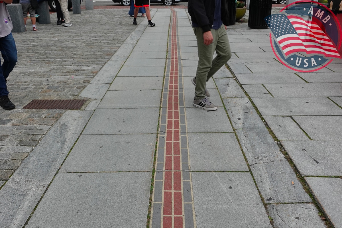 Zone pavée du Freedom Trail