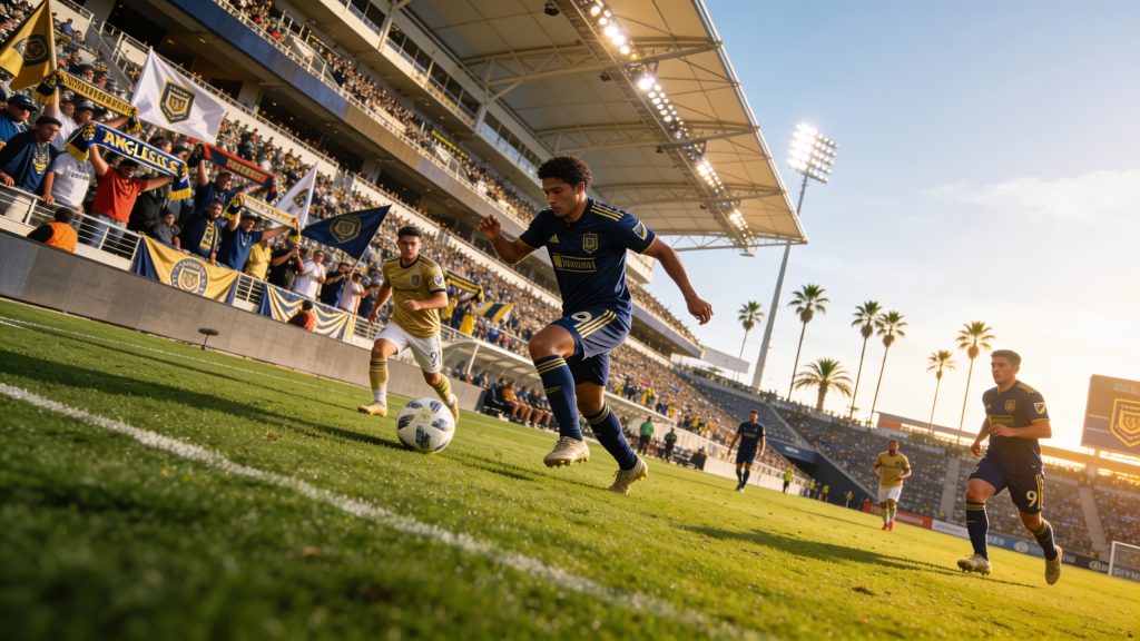 Match de soccer à Los Angeles